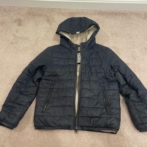 Navy blue very warm and extremely comfortable boys size 9/10 jacket.